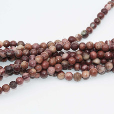 Diaspro rosso 4 mm tondo liscio filo 40 cm