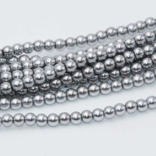 Ematite tonda liscia 4 mm filo 40 cm