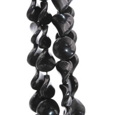 Onice nero disco ondulato 16 mm 4 pz Onice nero disco ondulato 16 mm 4 pz