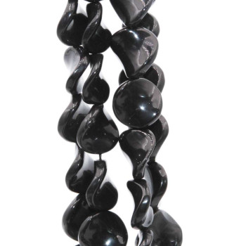 Onice nero disco ondulato 16 mm 4 pz