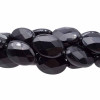 Onice nero ovale sfaccettato 18x13 mm pacco 2 pezzi 