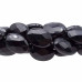 Onice nero ovale sfaccettato 18x13 mm pacco 2 pezzi 