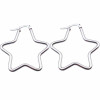 Orecchini in acciaio stella 43 mm pacco 2 pezzi