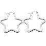 Orecchini in acciaio stella 43 mm pacco 2 pezzi