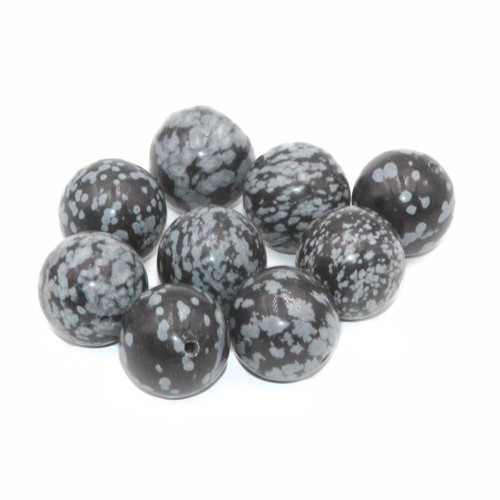 Ossidiana fiocco di neve 16 mm conf. 4 pz