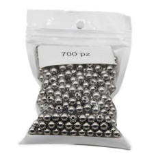 Pacco ingrosso exstra risparmio palline 5 mm acciaio 700 pz Pacco ingrosso exstra risparmio palline 5 mm acciaio 700 pz