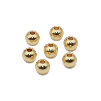 Pallina rame placcata oro 18kt 8 mm pacco 20 pz