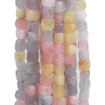 Pepite cubetti irregolari berillo 7/8 mm filo 40 cm