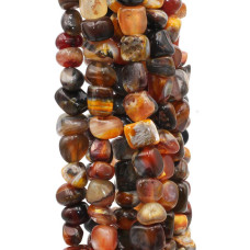 Pietre dure Pepite agata diaspro e corniola 7/9 mm fio 40 cm Pietre dure Pepite agata diaspro e corniola 7/9 mm fio 40 cm