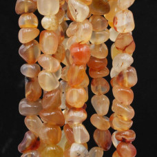 Pietre dure Pepite corniola 7/9 mm fio 40 cm Pietre dure Pepite corniola 7/9 mm fio 40 cm