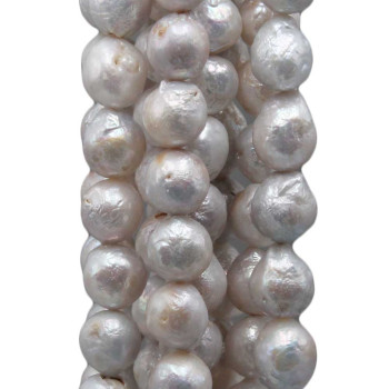 Perle di fiume tonde irregolari 10/12 mm 10 pz