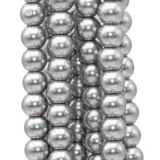 Perle di maiorca argento 4 mm filo 40 cm Perle di maiorca argento 4 mm filo 40 cm