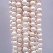 Perle di maiorca bianche lucido 5 mm filo 40 cm Perle di maiorca bianche lucido 5 mm filo 40 cm