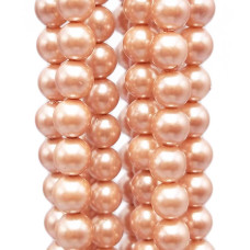 Perle di maiorca tonde lisce 4 mm cipria filo 40 cm Perle di maiorca tonde lisce 4 mm cipria filo 40 cm