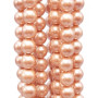 Perle di maiorca tonde lisce 4 mm cipria filo 40 cm