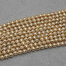 Perle di maiorca tonde lisce 6 mm crema filo 40 cm Perle di maiorca tonde lisce 6 mm crema filo 40 cm