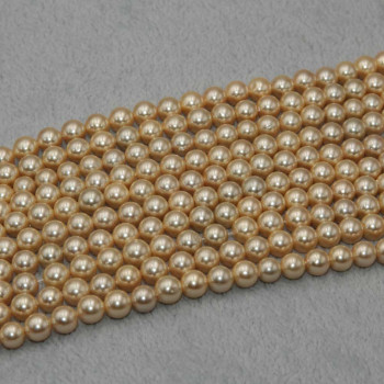 Perle di maiorca tonde lisce 3.2 mm crema filo 40 cm