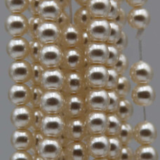 Perle cerate grado A++ tonde avorio 6 mm filo 40 cm Perle cerate grado A++ tonde avorio 6 mm filo 40 cm