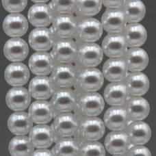 Perle cerate grado A++ tonde bianche 6 mm filo 40 cm Perle cerate grado A++ tonde bianche 6 mm filo 40 cm