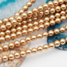 Perle cerate grado A++ tonde dark gold 4 mm filo 40 cm Perle cerate grado A++ tonde dark gold 4 mm filo 40 cm
