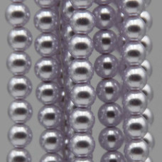 Perle cerate grado A++ tonde lilla 6 mm filo 40 cm Perle cerate grado A++ tonde lilla 6 mm filo 40 cm