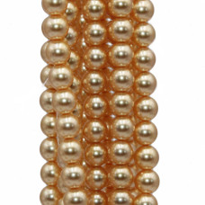 Perle cerate grado A++ tonde oro 6 mm filo 40 cm Perle cerate grado A++ tonde oro 6 mm filo 40 cm