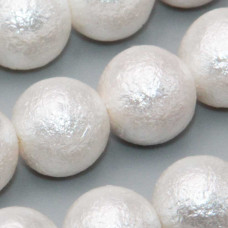 Perle di maiorca bianche satinate 12mm conf. 10 pz Perle di maiorca bianche satinate 12mm conf. 10 pz