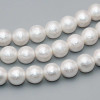 Perle di maiorca bianche satinate 10 mm filo 45 cm