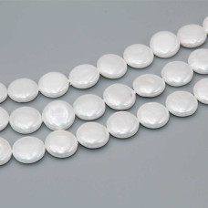 Perle di maiorca gettone 10 mm bianche conf. 10 pz Perle di maiorca gettone 10 mm bianche conf. 10 pz