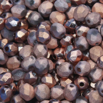 Perline Ceche Cristallo lucidate a fuoco Capri Gold Full 6 mm 30 pz