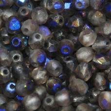 Perline Ceche Cristallo lucidate a fuoco full azuro 4 mm 40 pz Perline Ceche Cristallo lucidate a fuoco full azuro 4 mm 40 pz