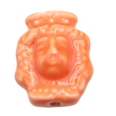 Testa di moro arancio 19.5x15.5 mm conf. 2 pz