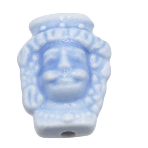 Testa di moro celeste 19.5x15.5 mm conf. 2 pz