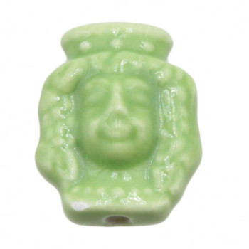 Testa di moro verde 19.5x15.5 mm conf. 2 pz