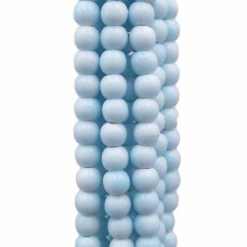Perline azzurre in ceramica 6x5.4 mm filo 32 cm 