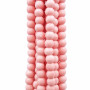 Perline in ceramica rosa 6x5.4 mm filo 32 cm