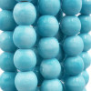 Perline in ceramica turchese 8.2x7.4 mm filo 32 cm