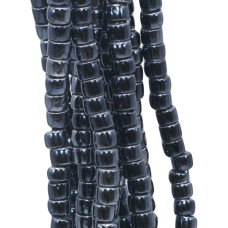Rondelle in ceramica 6x4 mm color ematite filo 40 cm