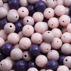 Lotto mix perline resina ab 3 colori 16 mm 10 pz Lotto mix perline resina ab 3 colori 16 mm 10 pz