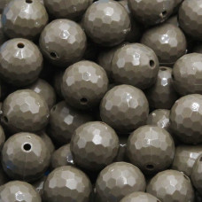 Perline in resina 16 mm sfac. verde militare 10 pz Perline in resina 16 mm sfac. verde militare 10 pz