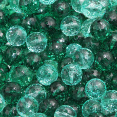 Perline in resina ab mix color 2 tonalità smeraldo 16 mm 10 pz