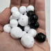 Perline in resina mix color smussate 13/18 mm 20 pz