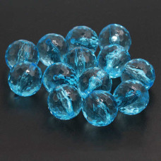 Perline resina AB celesti sfac. 16 mm 10 pz Perline resina AB celesti sfac. 16 mm 10 pz