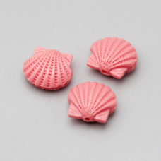 Conchiglia in resina 16 mm rosa antico conf. 2 pz