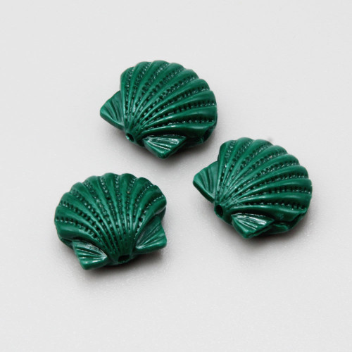 Conchiglia in resina 16 mm verde conf. 2 pz