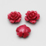 Rosellina in resina 11.5 mm rossa conf. 4 pz