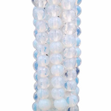 pietra di luna tonda sfaccettata 4 mm filo 40 cm