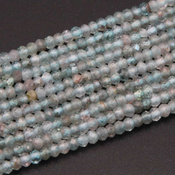 Pietre Dure agata azzurra 2.6 mm tonde sciacciate sfacc. filo 40 cm