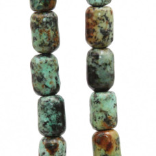 Turchese africano barilotto grado A++ 9x6 liscio conf.10 pz Turchese africano barilotto grado A++ 9x6 liscio conf.10 pz