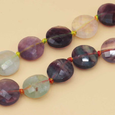 Fluorite gettone sfacc. 12 mm AAAA Quality 4 pz Fluorite gettone sfacc. 12 mm AAAA Quality 4 pz
